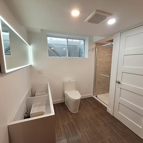 custom shower installation Ottawa renovation